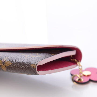 Louis Vuitton Monogram Bloom Flower Emilie Wallet 10 of 10