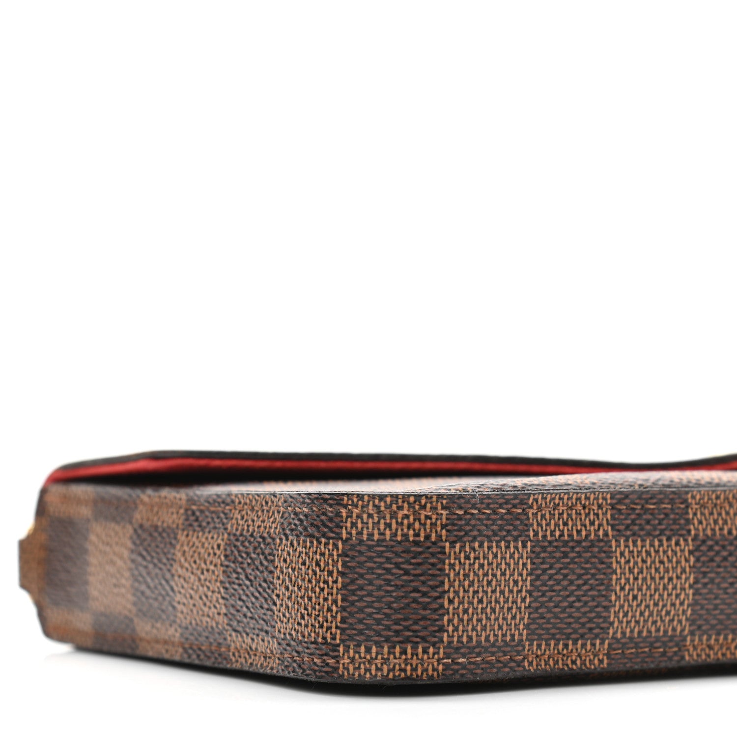 Louis Vuitton Damier Ebene Pochette Felicie Chain Wallet 8 of 11