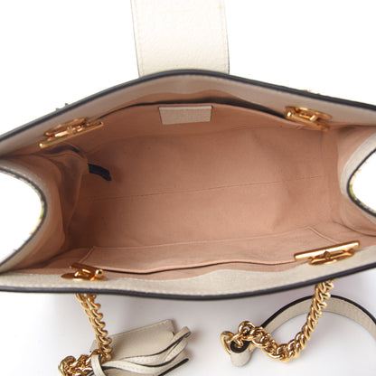 Gucci GG Supreme Monogram Flora Textured Calfskin Small Padlock Tote Beige Ebony Multicolor Mystic White 6 of 12