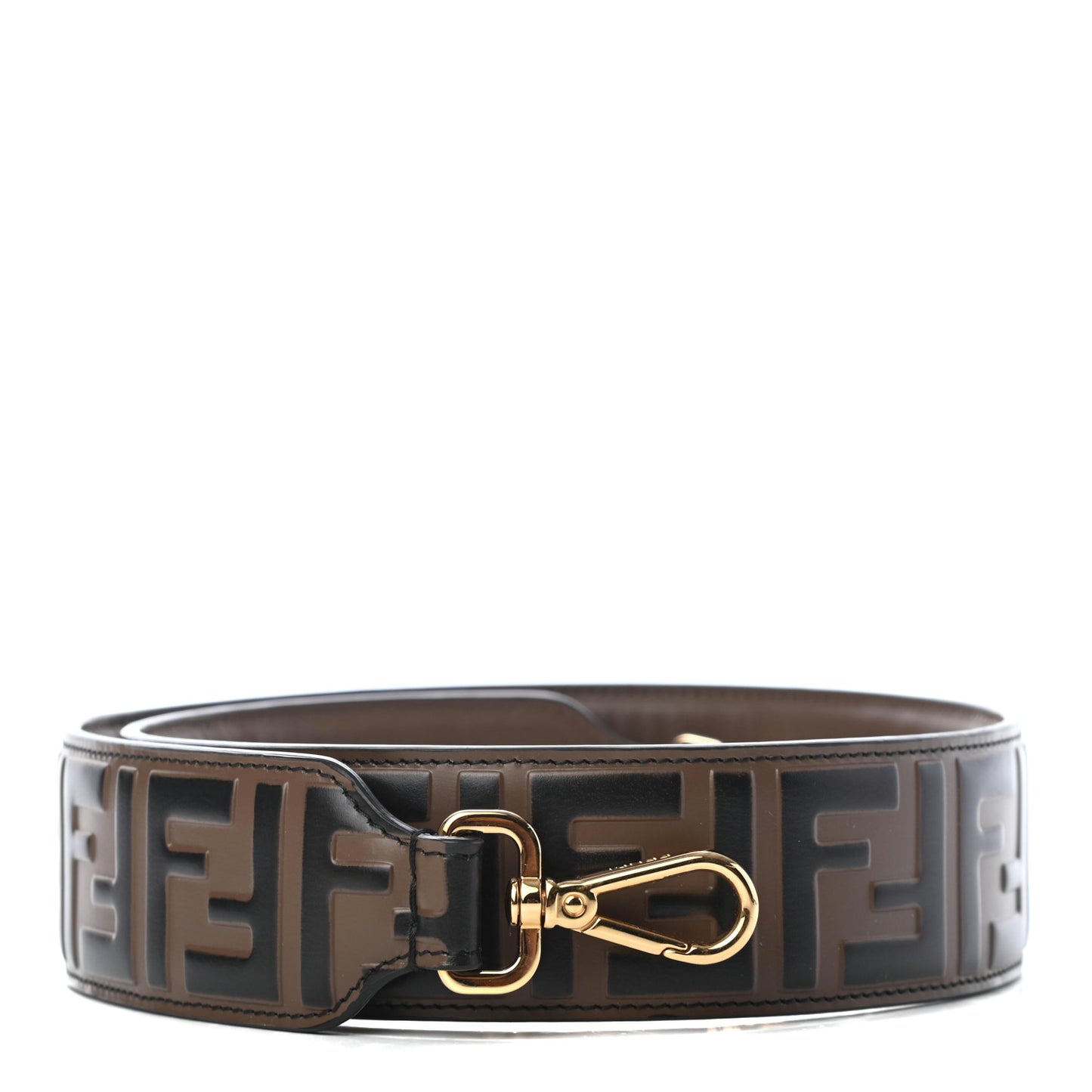Vitello Century Bi-Color FF 1974 Embossed Strap You Maya Black