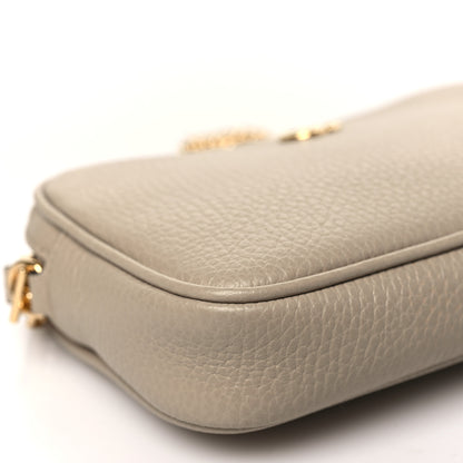 Gucci Dollar Calfskin Super Mini GG Marmont Chain Shoulder Bag Beige 9 of 10