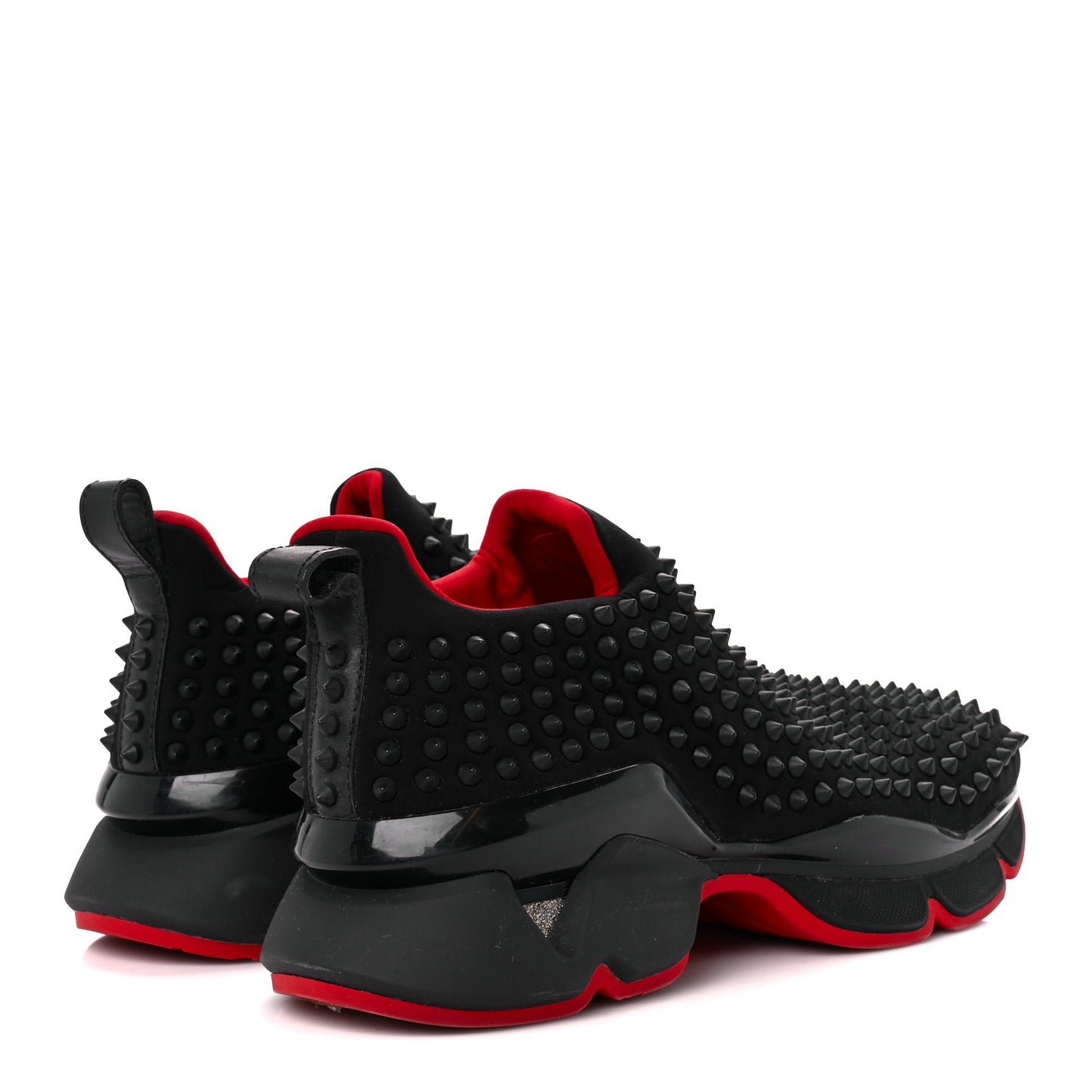 Neoprene Mens Spike Sock Flat Sneakers 42 Black