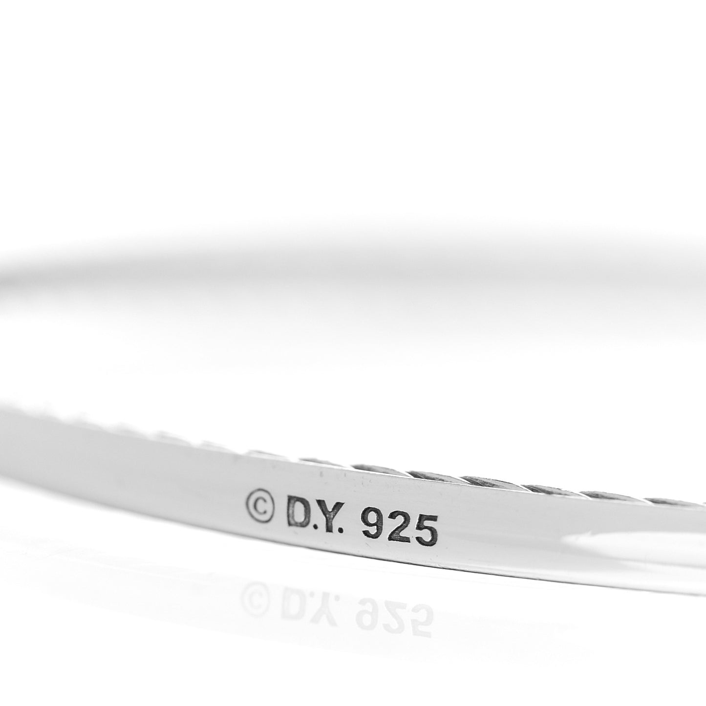 Sterling Silver 3mm Cable Classics Bangle Bracelet