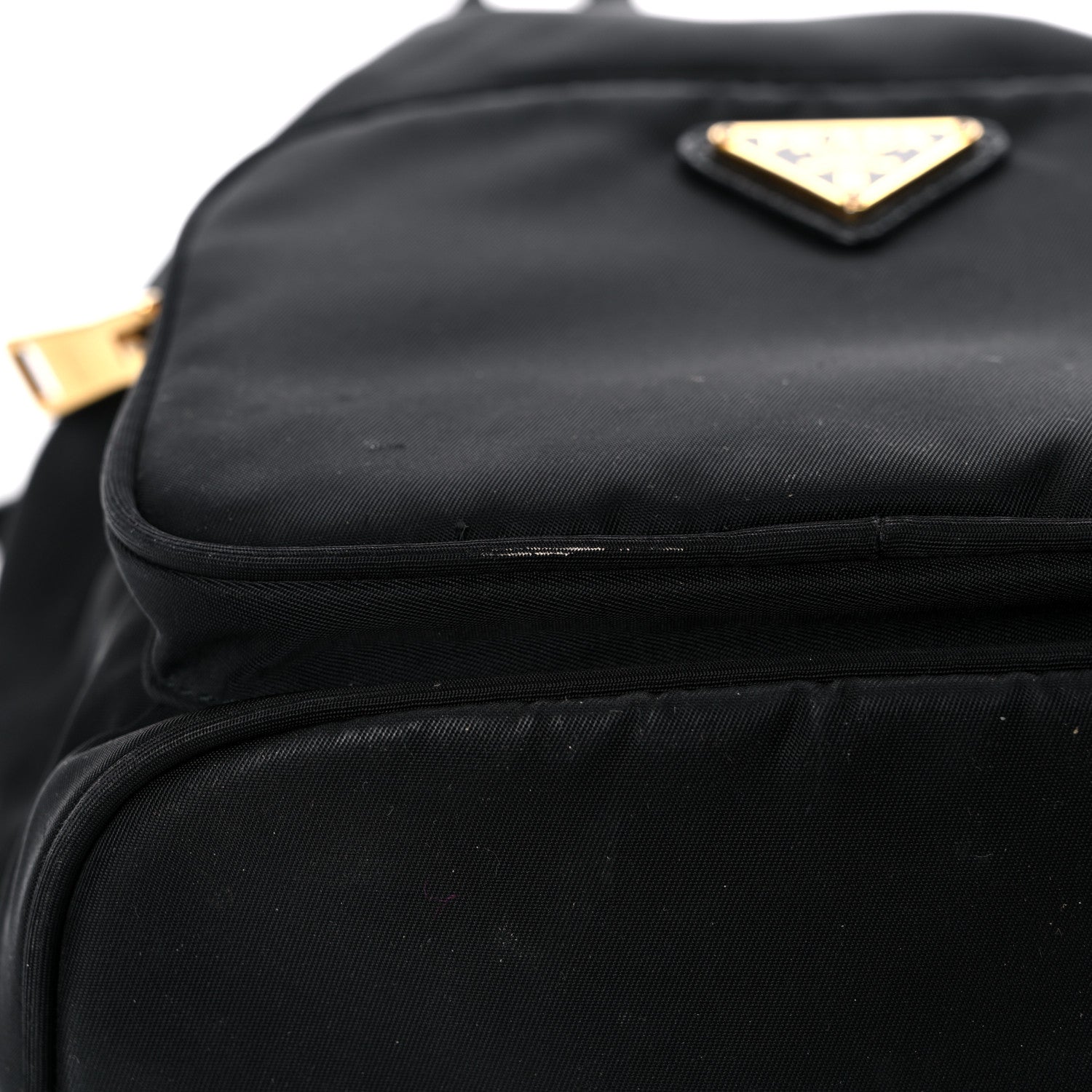 Prada Saffiano Tessuto Nylon Mini Bucket Crossbody Bag Black 17 of 17