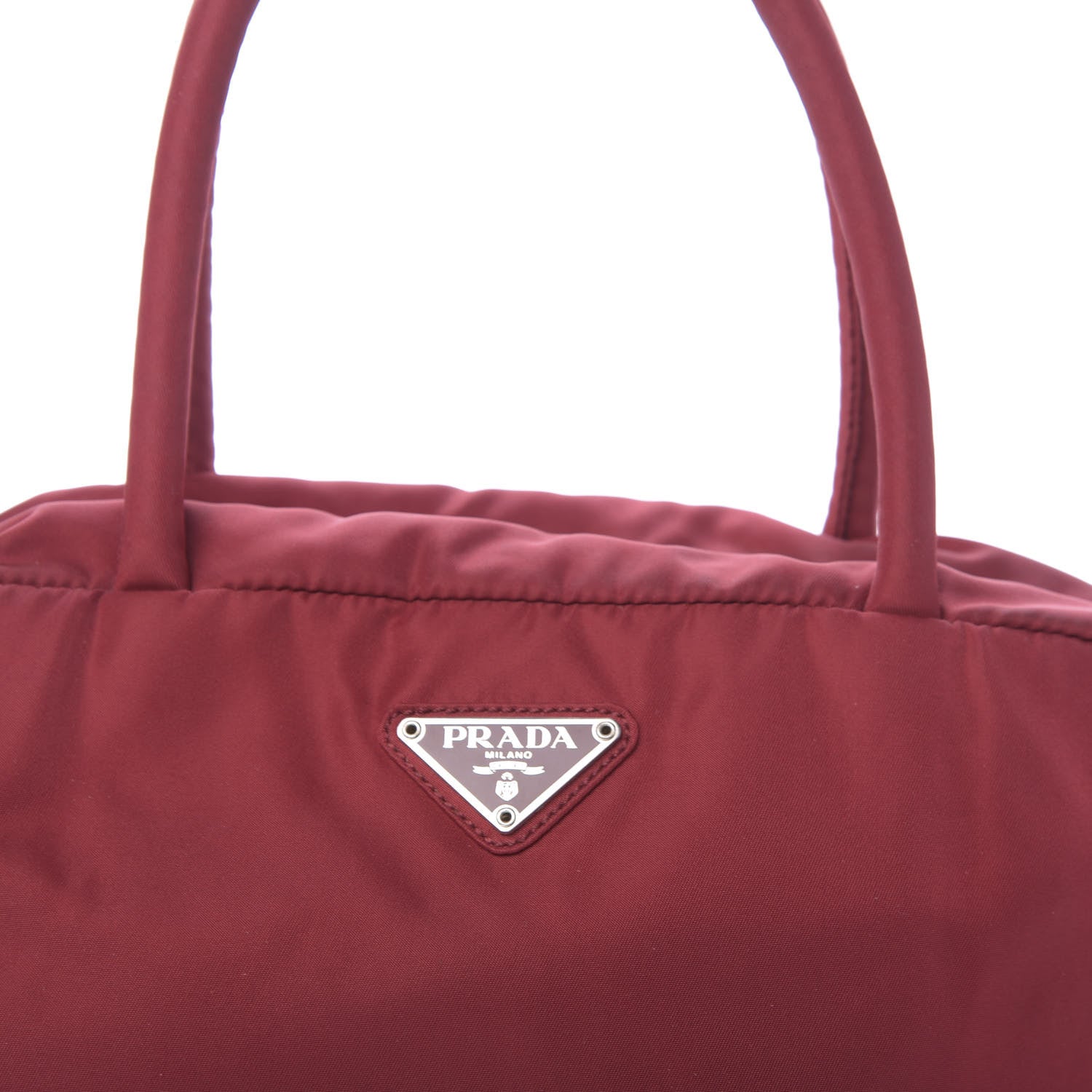 Prada Tessuto Nylon Bowler Fuoco 12 of 12
