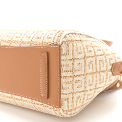 Givenchy Raffia Jacquard Fabric 4G Mini Antigona Beige 9 of 9