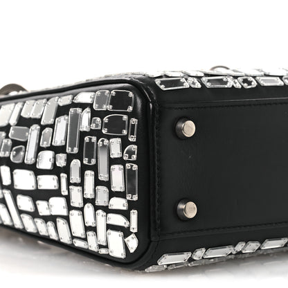Christian Dior Smooth Calfskin Embroidered Mini Mosaic of Mirrors Lady Dior Black 9 of 12