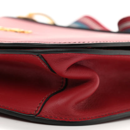 Prada City Calf Pionniere Saddle Bag Rubino Granato 9 of 9