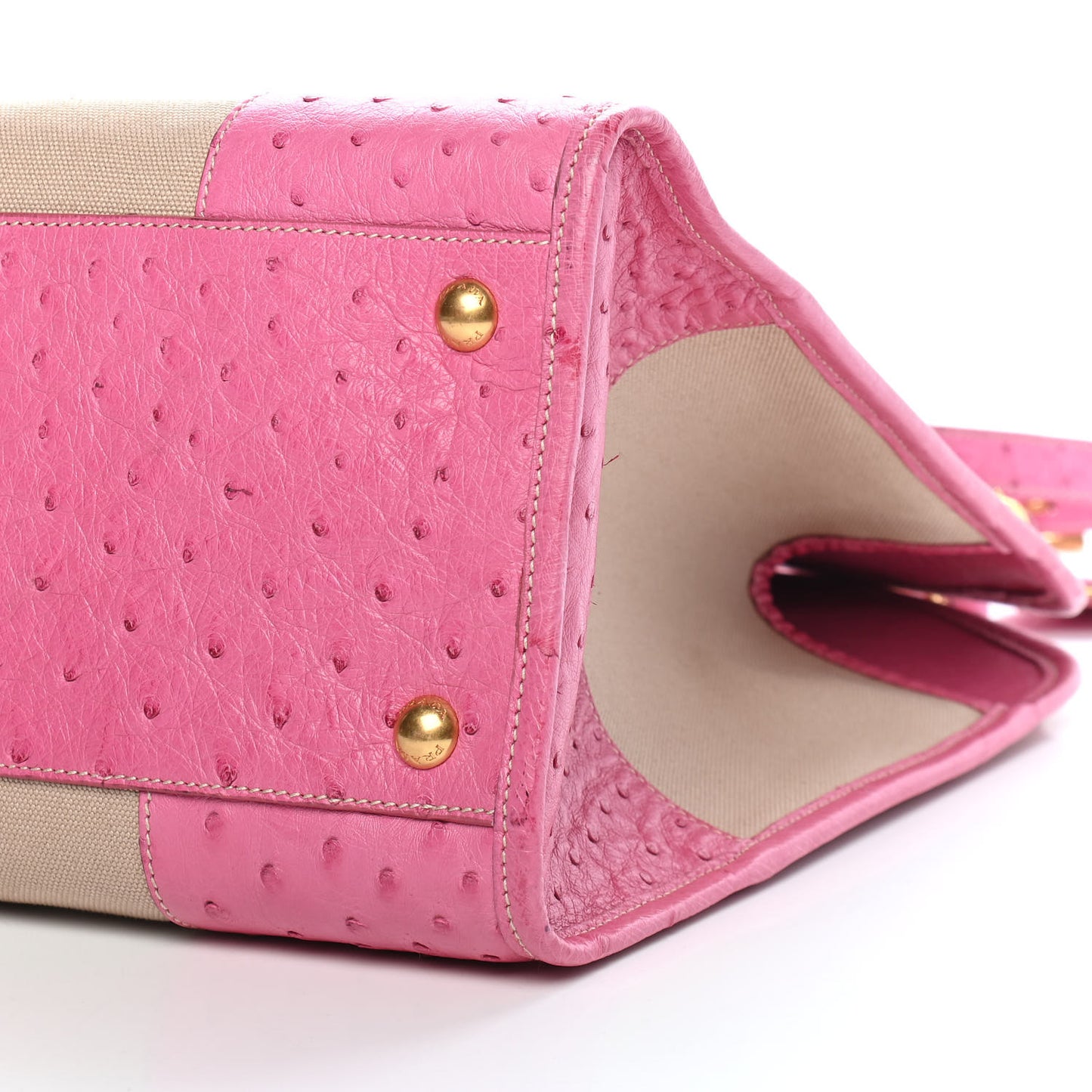 Canapa Ostrich Shopping Tote Corda Geranio