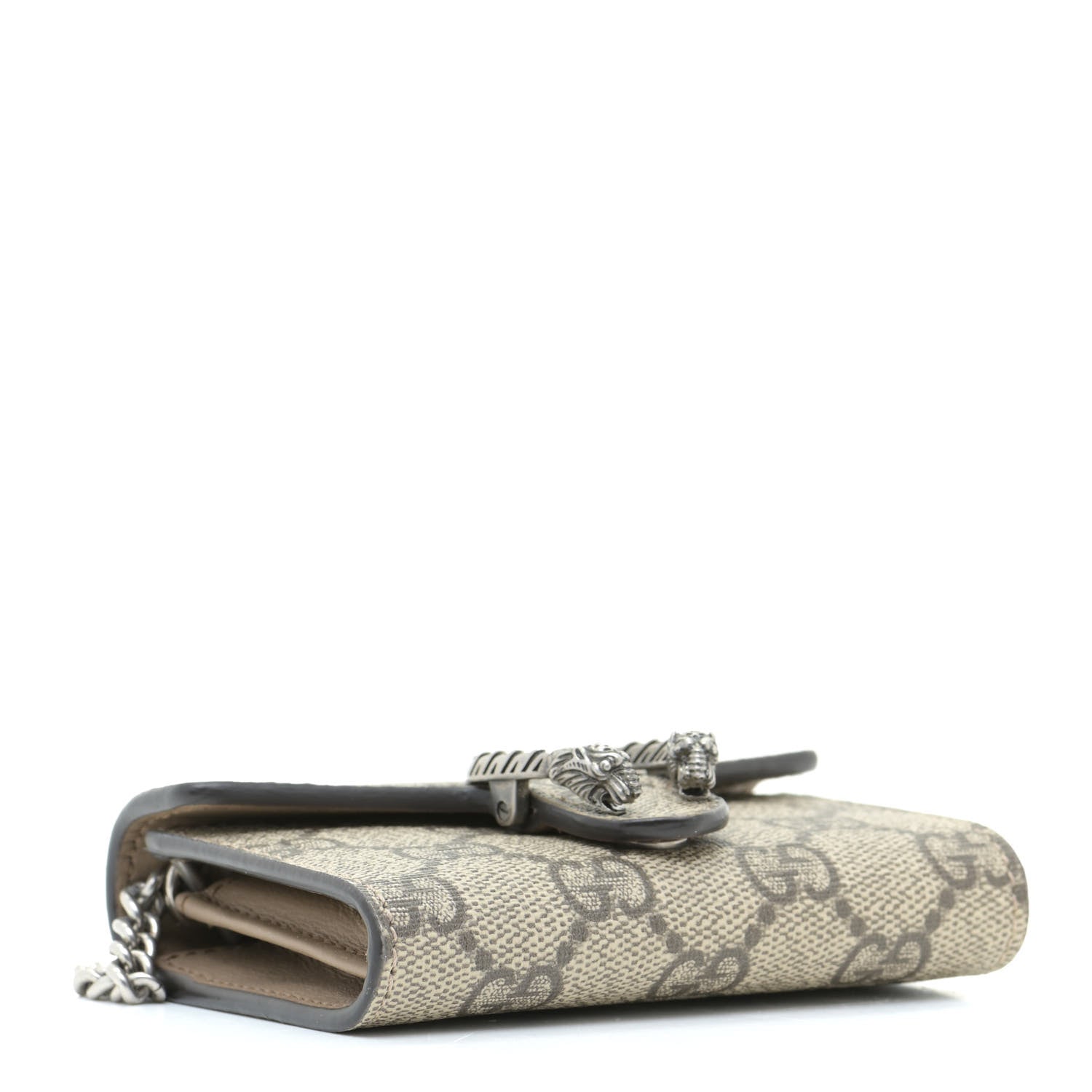 Gucci GG Supreme Monogram Dionysus Coin Purse Taupe 4 of 10