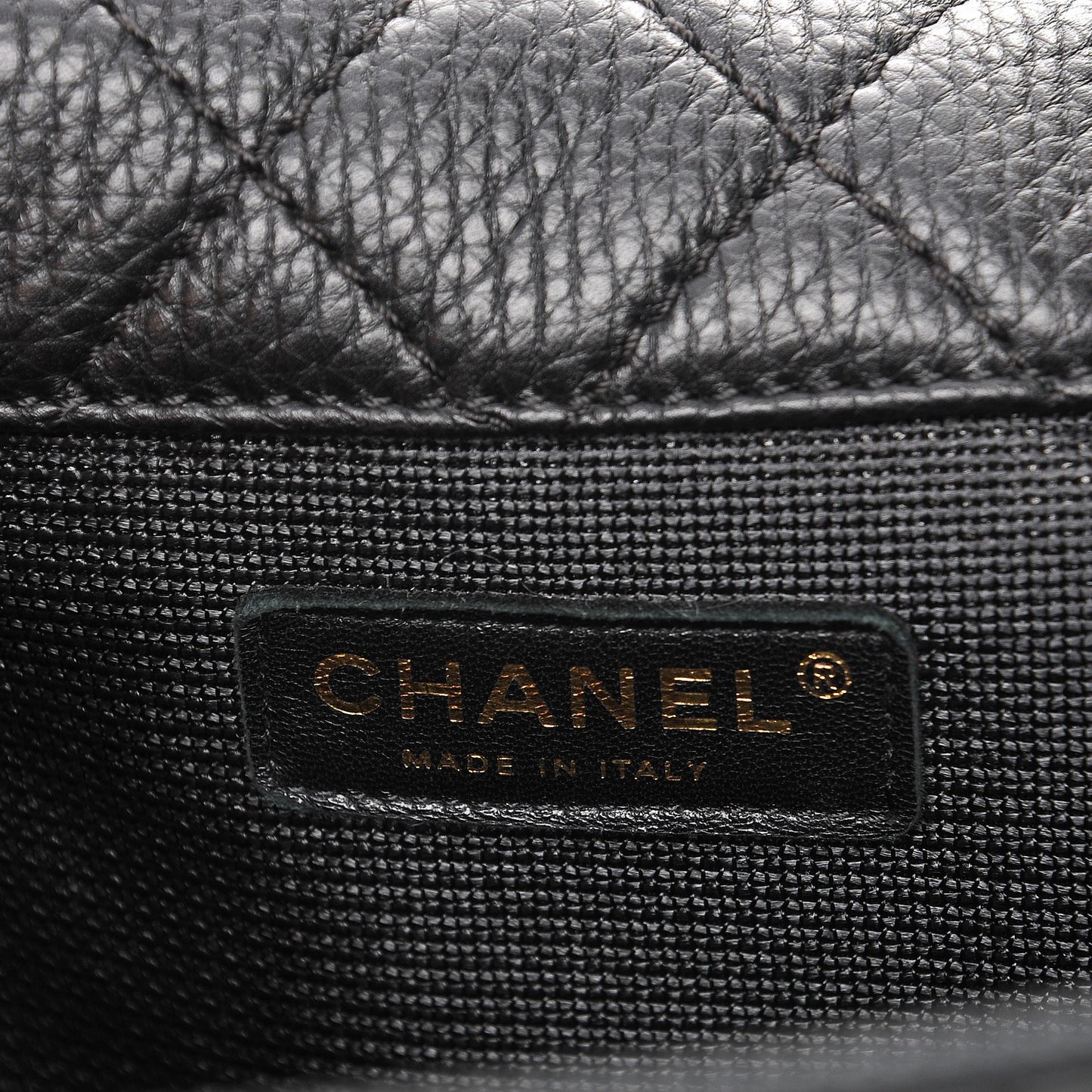 Calfskin Quilted XXL Travel Flap Bag Black