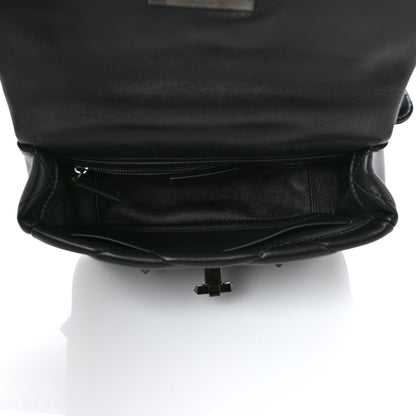 Valentino Garavani Nappa Monochrome Medium Roman Stud Shoulder Bag Black 5 of 8