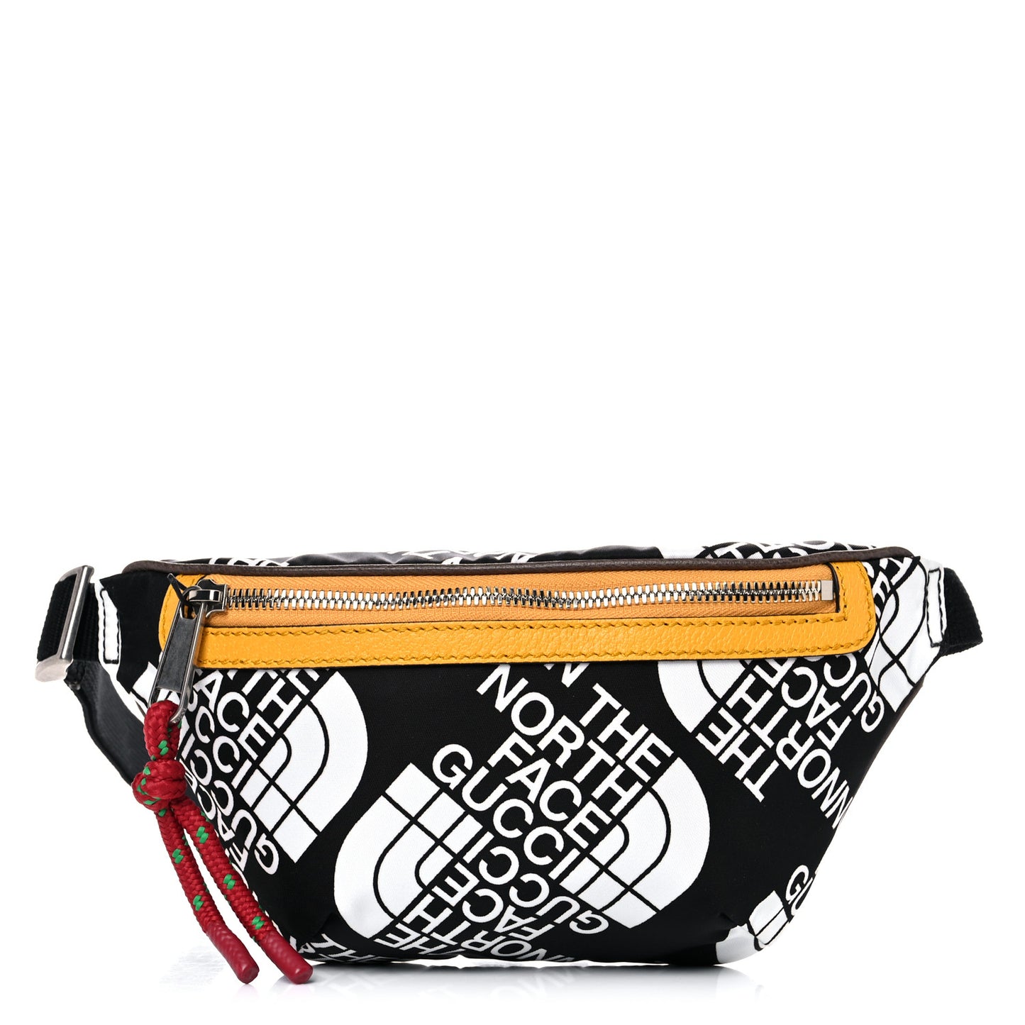 X THE NORTH FACE Econyl Nylon Belt Bag Black Ivory Crop