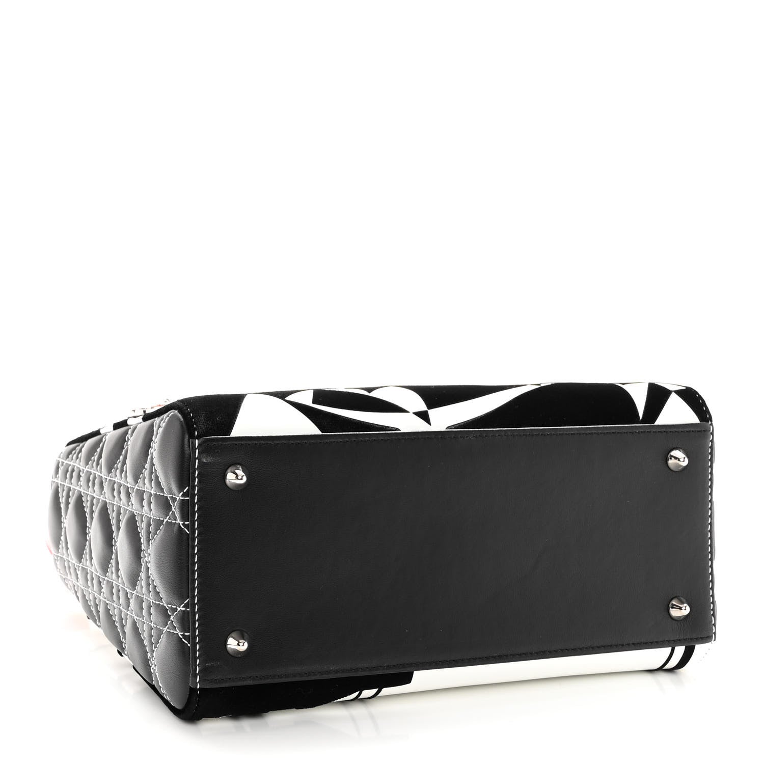 Christian Dior X MATTHEW PORTER Patent Printed Calfskin Cannage Medium Lady Multicolor 4 of 11