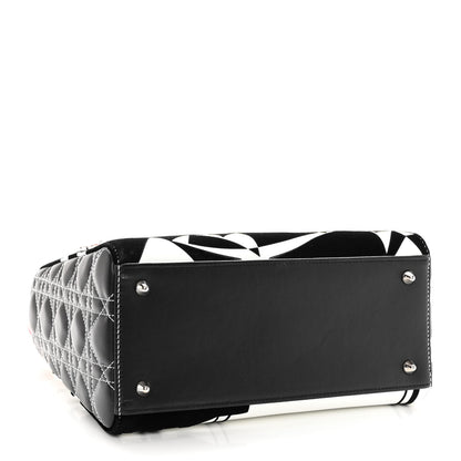 Christian Dior X MATTHEW PORTER Patent Printed Calfskin Cannage Medium Lady Multicolor 4 of 11