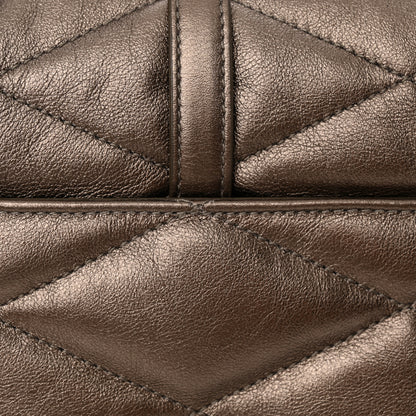 Saint Laurent Lambskin Quilted Le 57 Diamond Shoulder Bag Piombo 12 of 12