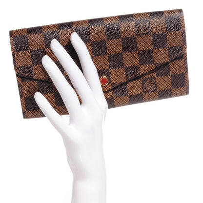 Louis Vuitton Damier Ebene Sarah Wallet NM 2 of 7