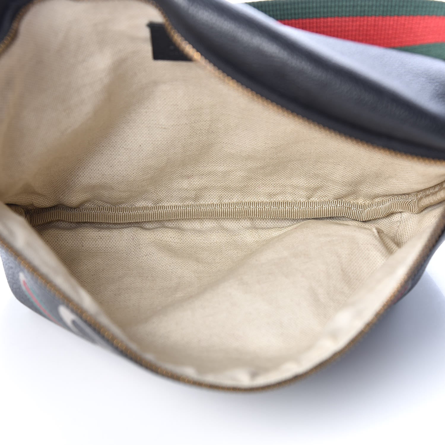 Gucci Grained Calfskin Logo Belt Bag Black 5 of 7