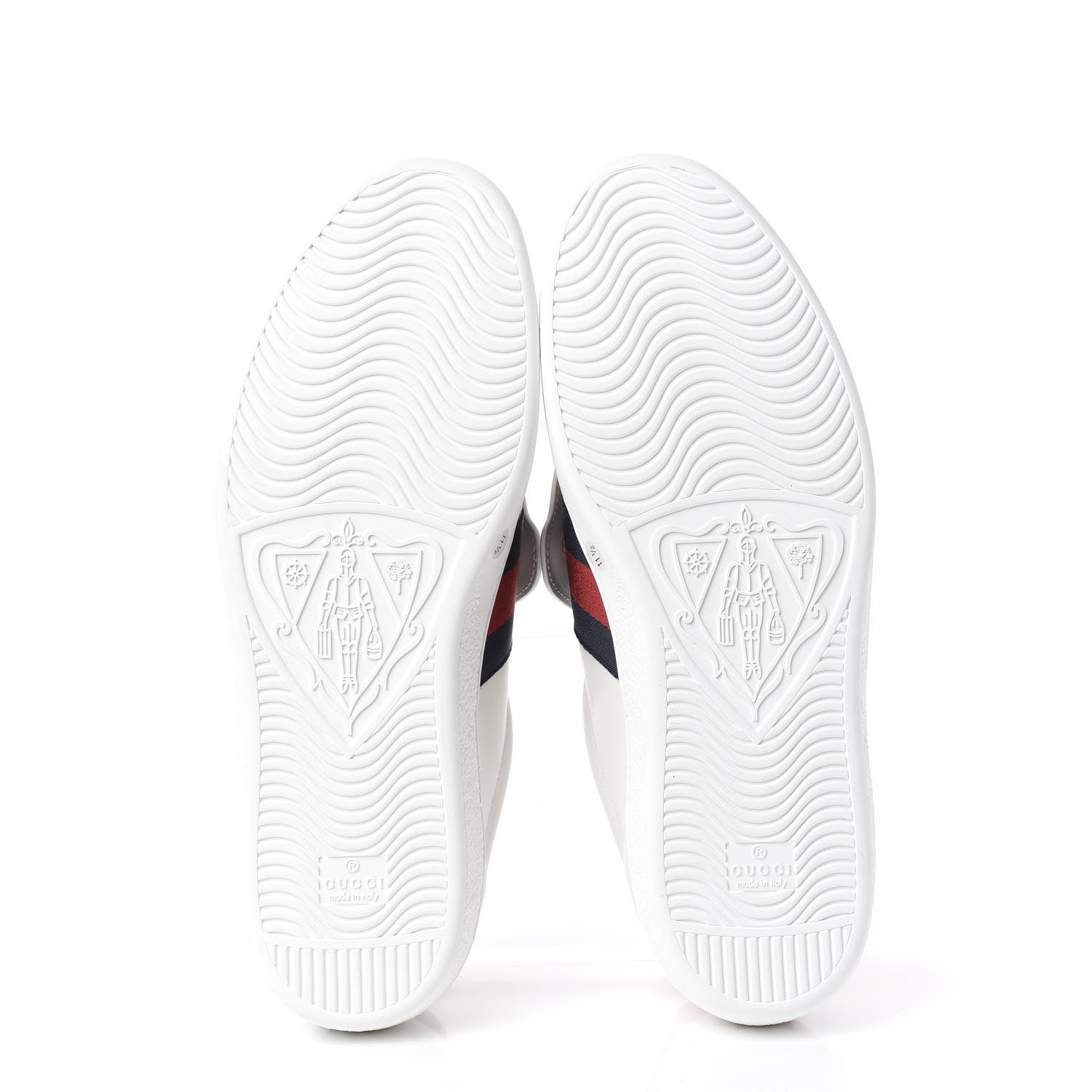 Gucci Calfskin Ayers Web Tiger Embroidered Mens Ace Sneakers 11.5 White 6 of 11
