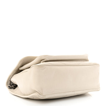 Saint Laurent Crinkled Calfskin Matelasse Monogram Medium Niki Chain Satchel Crema Soft 4 of 20