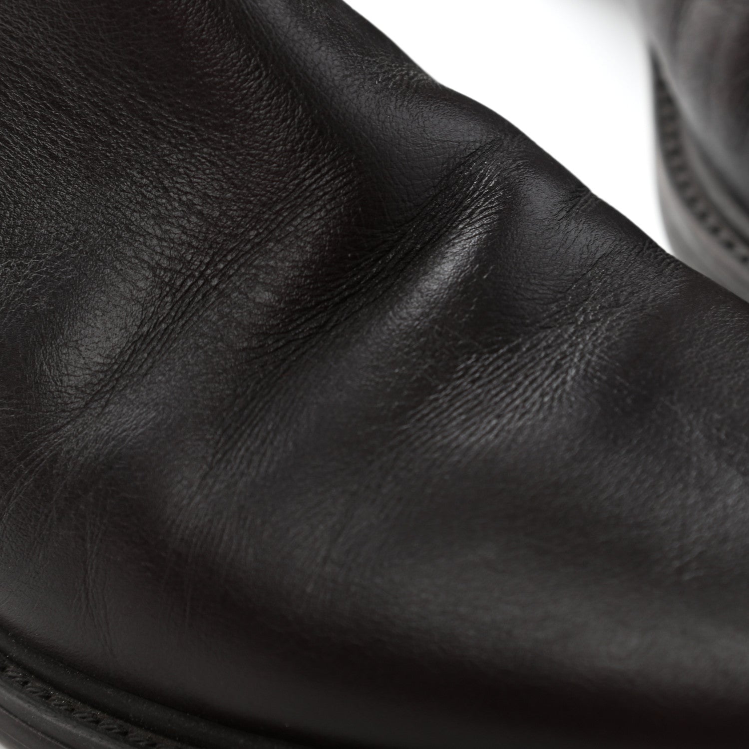 Gucci Guccissima Calfskin Miro Soft Knee High Riding Boots 39 Chocolate 13 of 14