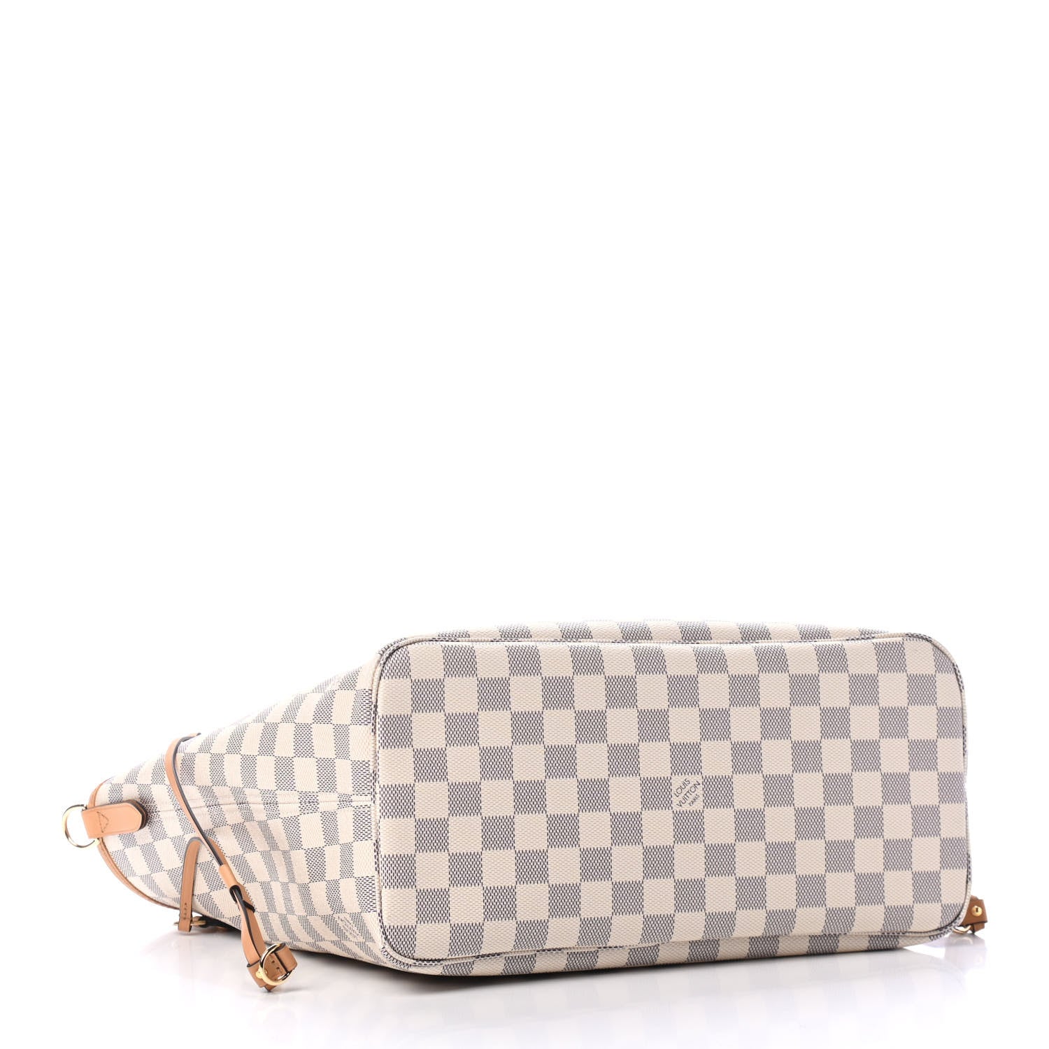 Louis Vuitton Damier Azur Braided Neverfull MM Orange 3 of 4