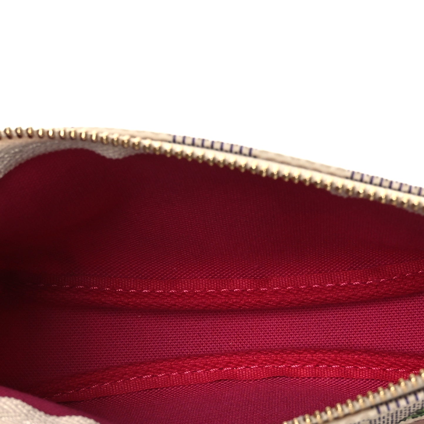 Damier Azur 2021 Christmas Animation Hollywood Mini Pochette Accessories Fuchsia Fuchsia
