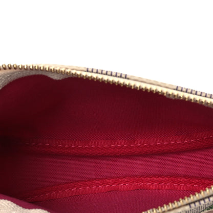 Louis Vuitton Damier Azur 2021 Christmas Animation Hollywood Mini Pochette Accessories Fuchsia Fuchsia 5 of 10