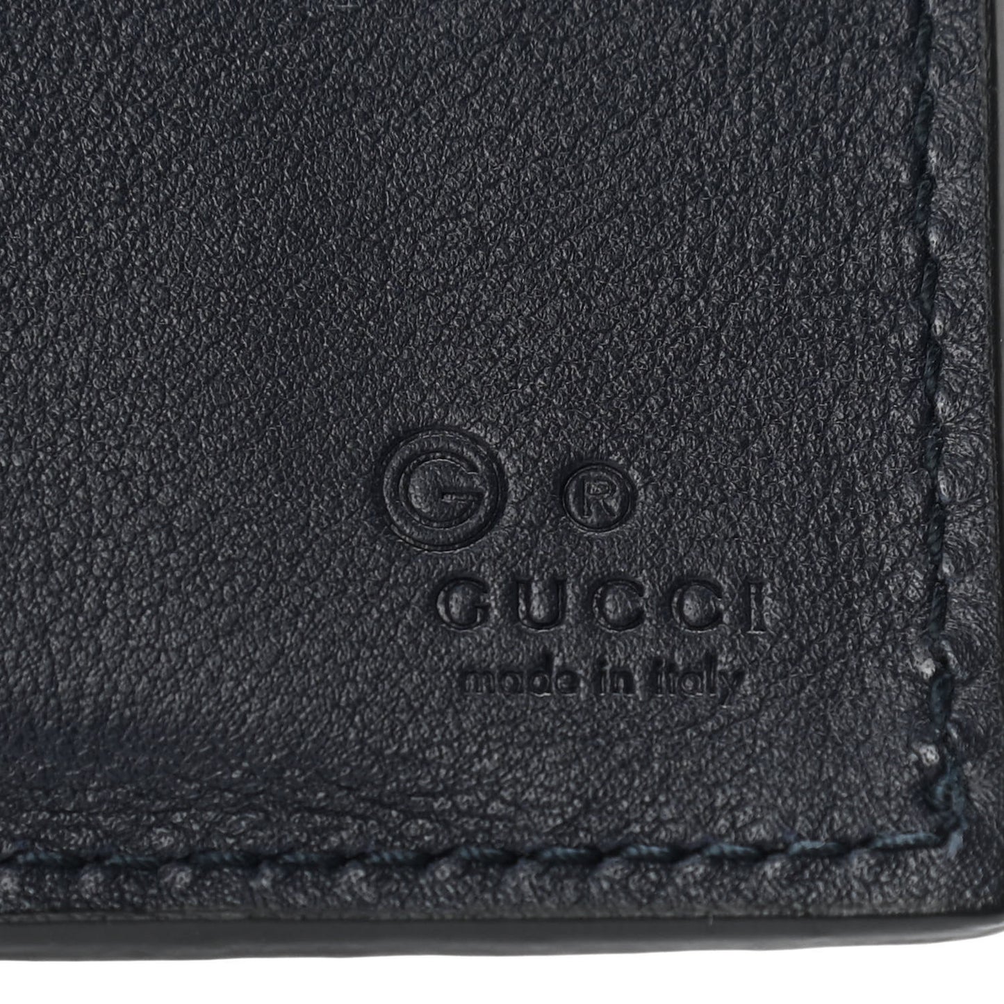 Microguccissima Bi-Fold Wallet Navy