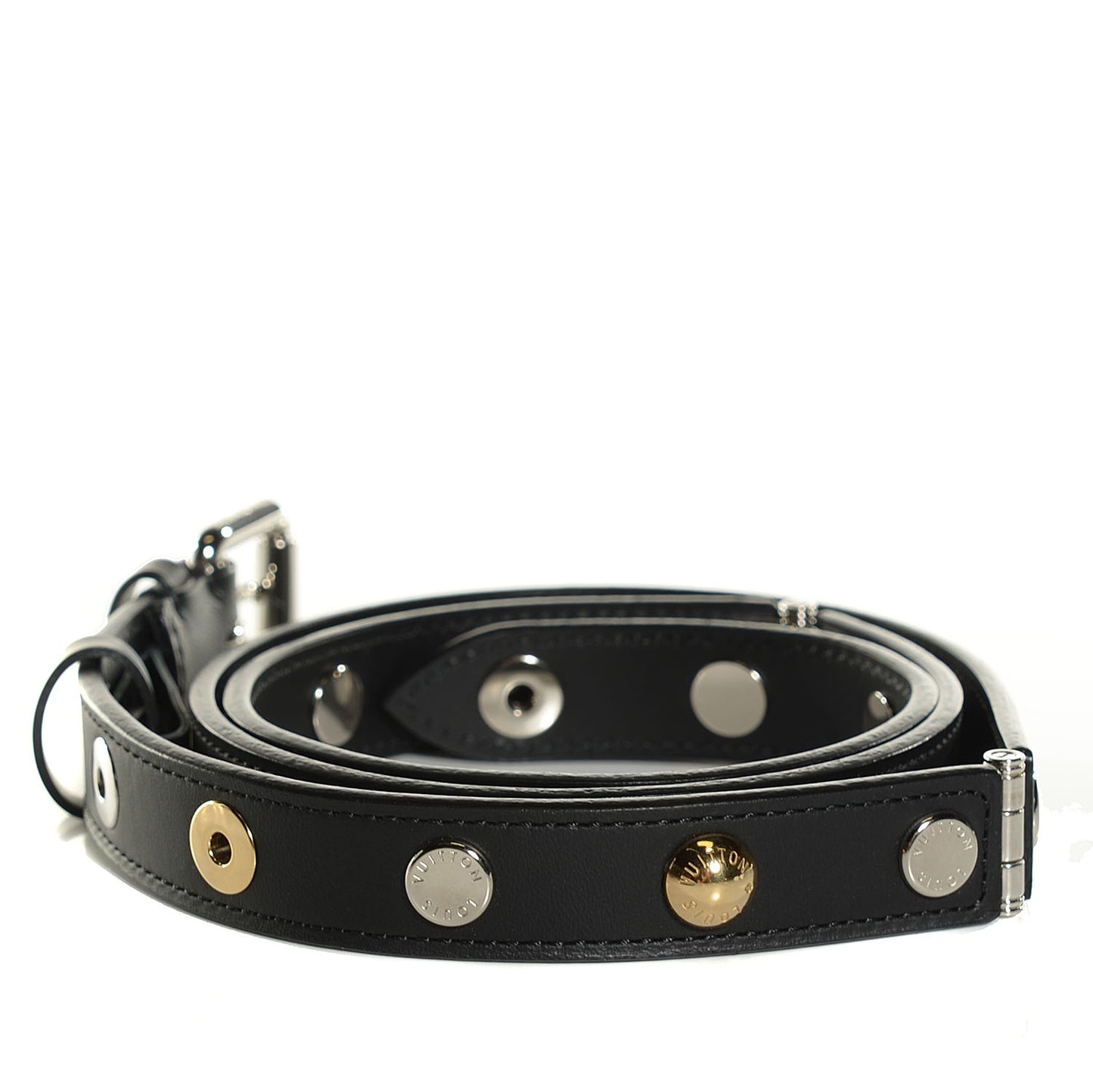 Leather Spike 20mm Belt 85 34 Black