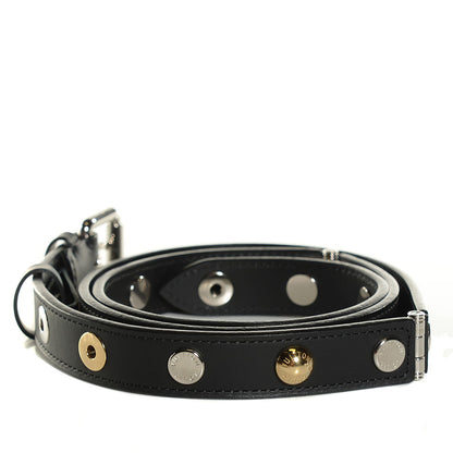 Louis Vuitton Leather Spike 20mm Belt 85 34 Black 3 of 12