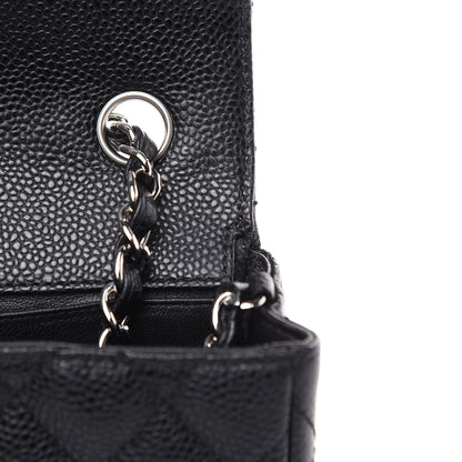 Chanel Caviar Quilted East West Flap Black 10 of 10