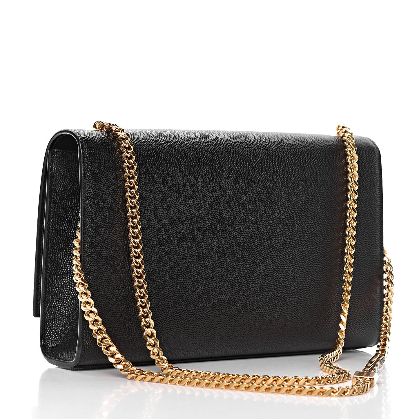 Grain De Poudre Medium Classic Monogram Kate Satchel Black