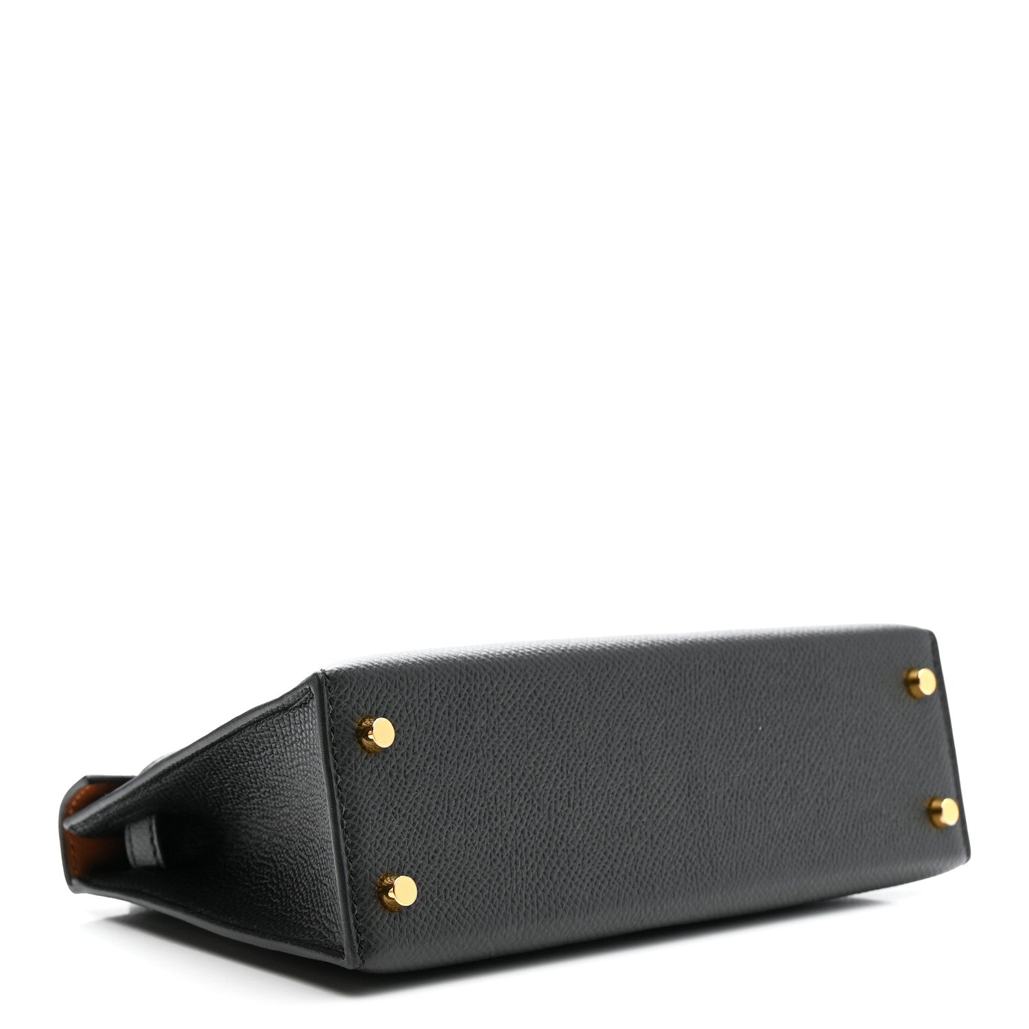 Hermes Epsom Horseshoe Mini Kelly Sellier 20 Black Gold 4 of 12