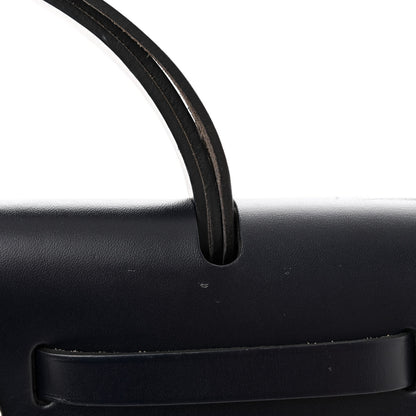 Hermes Toile Vache Hunter Herbag Zip Retourne 31 PM Black Blue De Malte 12 of 14