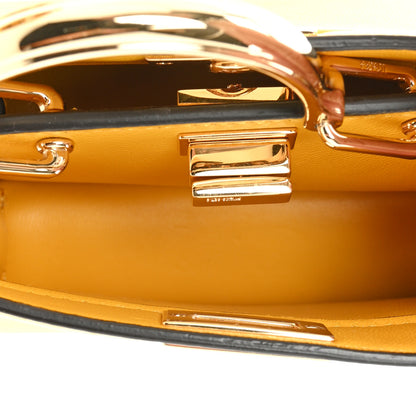 Fendi Shiny Nappa Nano Peekaboo Maxi Handle Satchel Mimosa 5 of 11