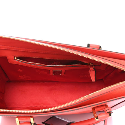 MCM Saffiano Nuovo Tote Hot Coral 4 of 6