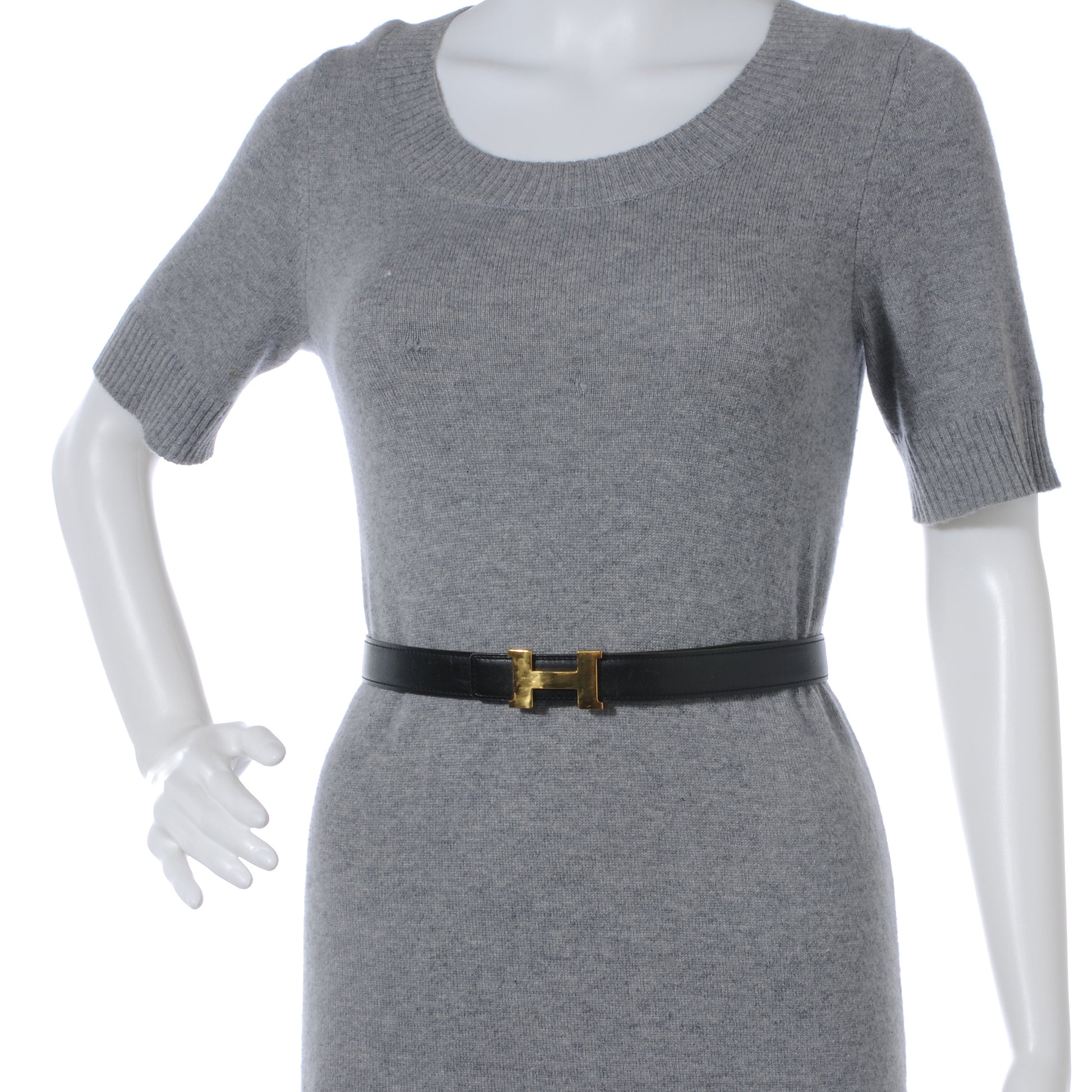 Hermes Box Courchevel Reversible Constance 24mm H Belt 70 Noir Gold 2 of 6