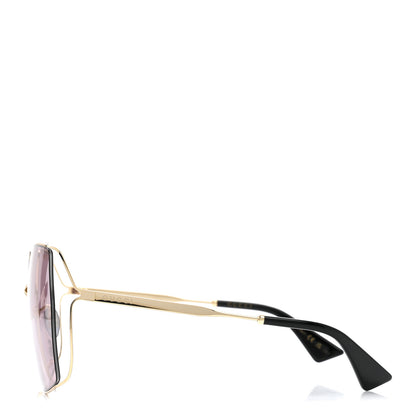 Gucci Oversized Sunglasses GG0817S Purple Gold 3 of 7