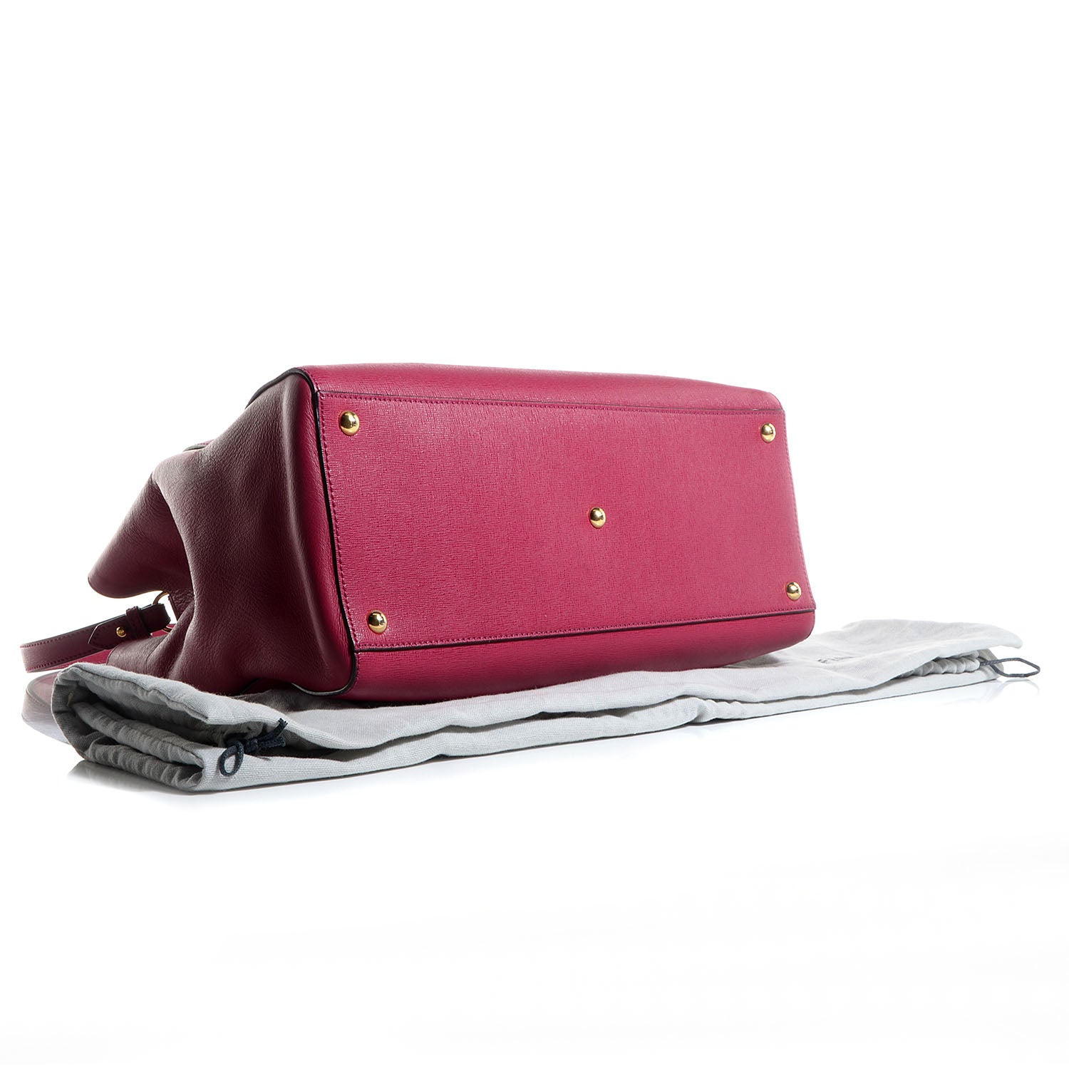 Fendi Vitello Elite Flamingo Regular 2Jours Tote Amarena 4 of 10