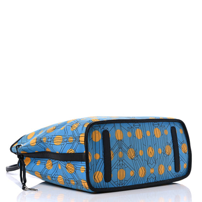 MCM Visetos Large Project Reversible Shopper Tote Munich Blue 16 of 21