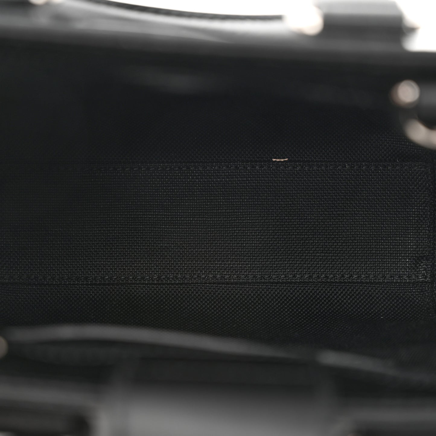 GG Supreme Monogram Appia Calfskin Web Mini Tote Bag Black