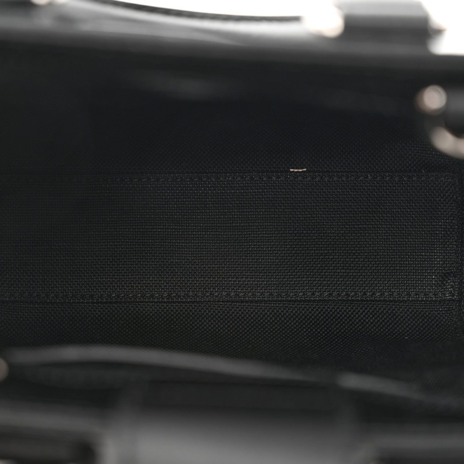 Gucci GG Supreme Monogram Appia Calfskin Web Mini Tote Bag Black 5 of 14
