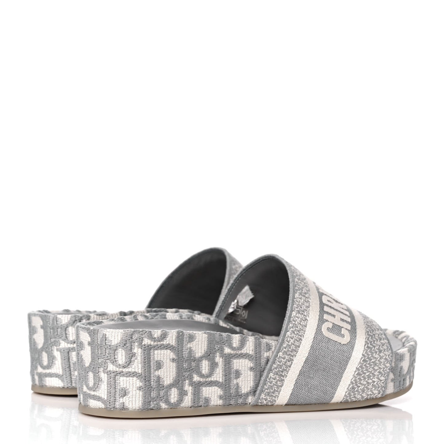 Oblique D-Way Platform Sandals 38 Grey Stone