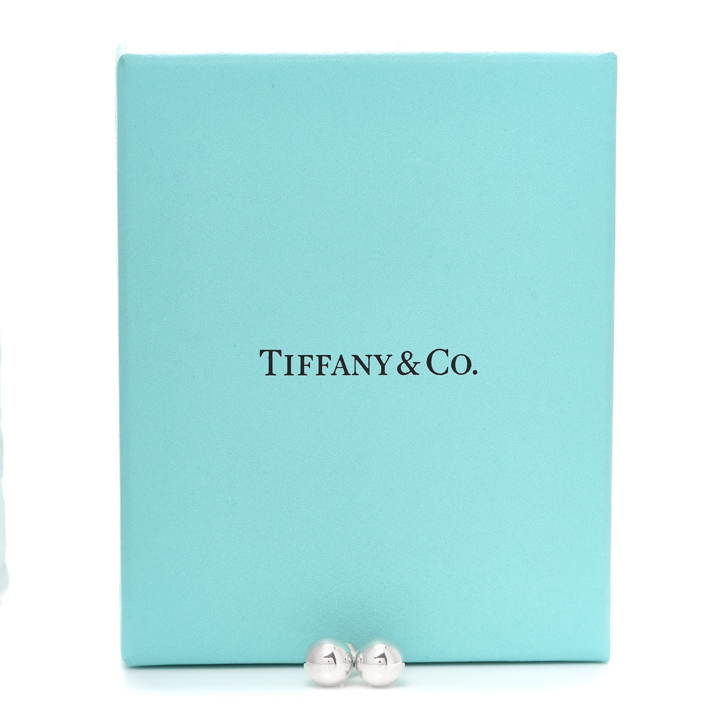 Tiffany Sterling Silver 8mm HardWear Ball Earrings 5 of 5