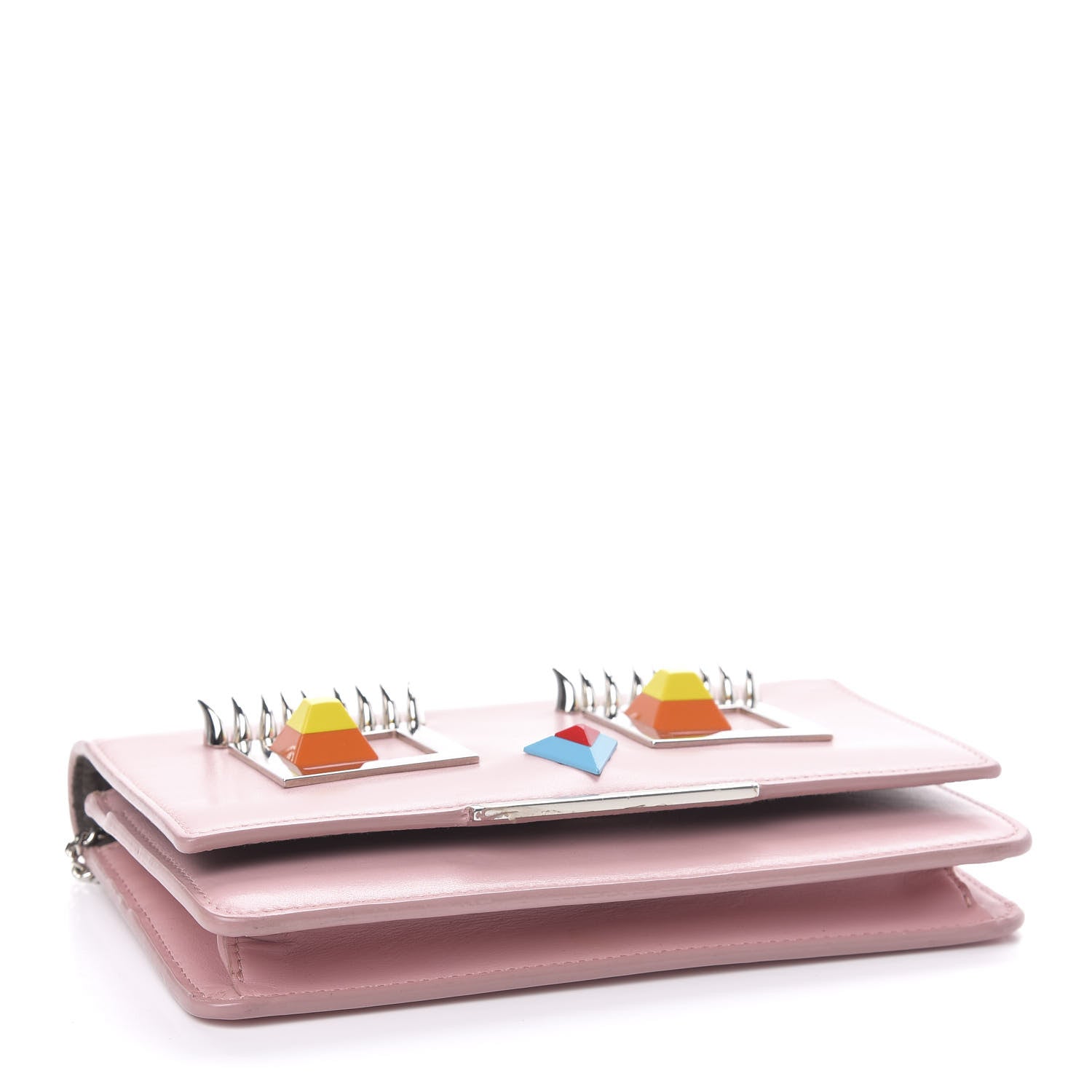 Fendi Vitello Century Hypnoteyes Tube Wallet On Chain Bubblegum 4 of 10