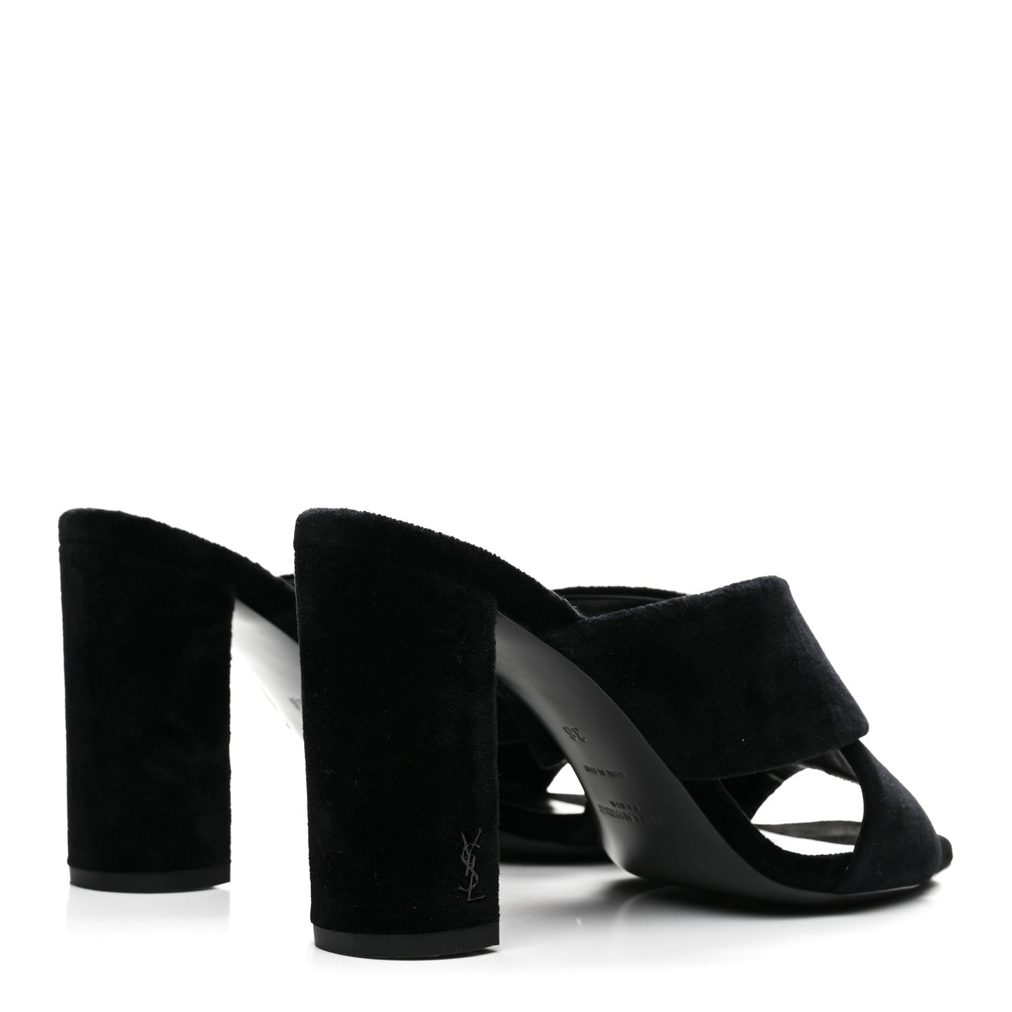Velvet LouLou Mules 36 Black