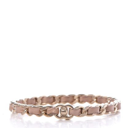 Chanel Lambskin CC Turnlock Chain Bracelet Pink Gold 1 of 4