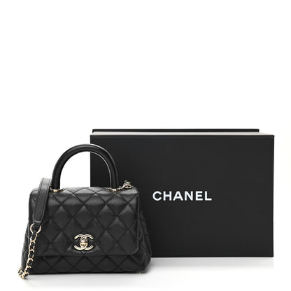 Chanel Caviar Quilted Extra Mini Coco Handle Flap Black 11 of 11