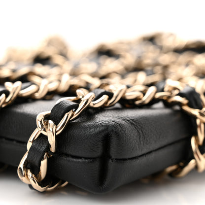 Chanel Lambskin Tech Me Out Clutch With Chain Black 11 of 12